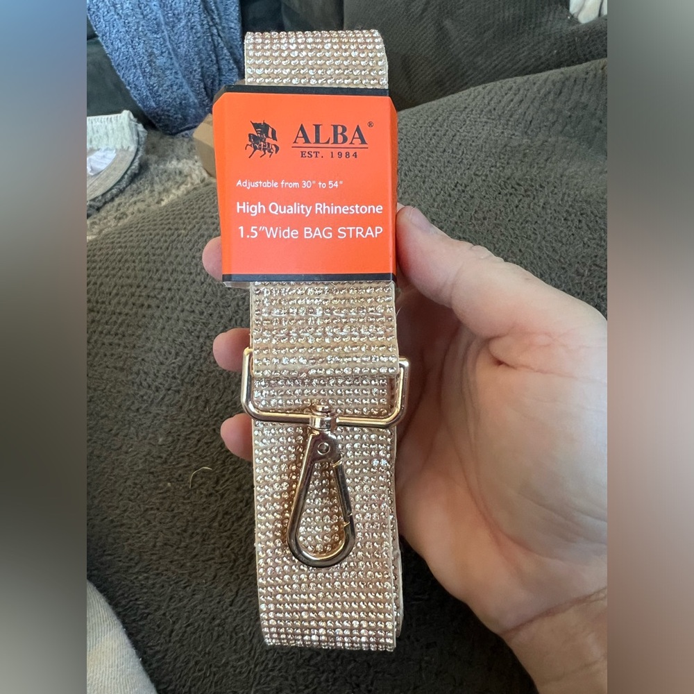 Rhinestone bag strap brand new